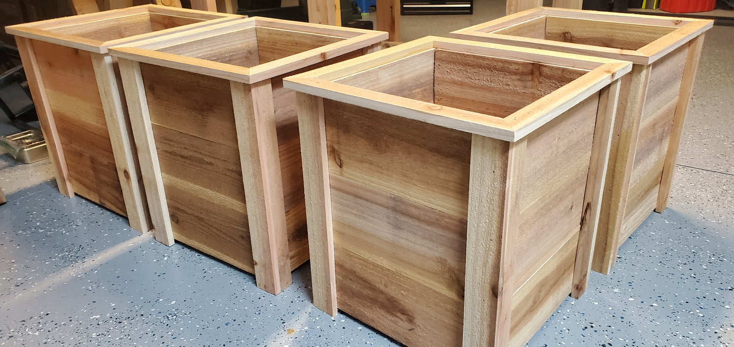 Cedar Planter Boxes - 15" - Hand-built