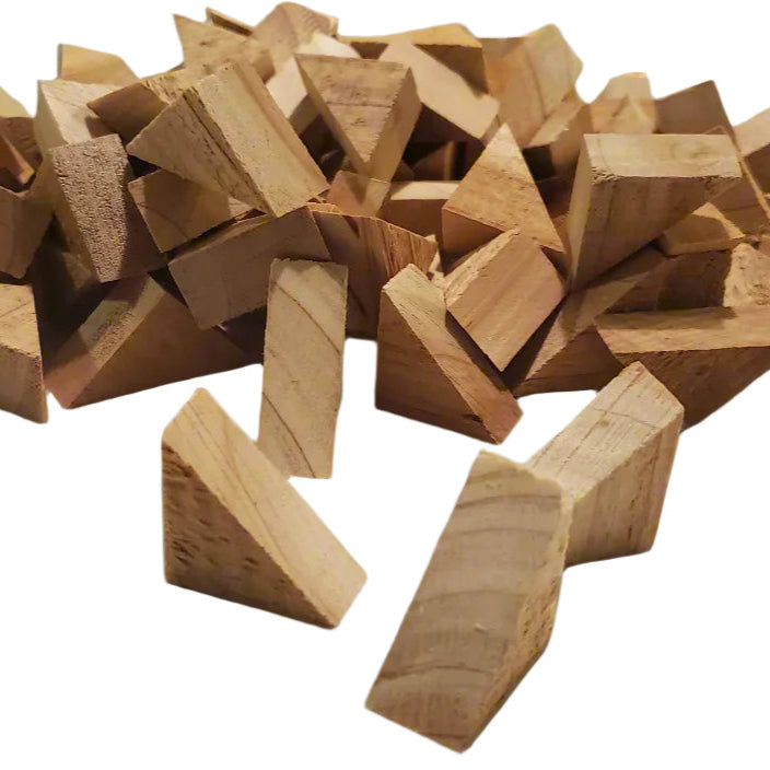 Cedar Wood Triangles, Small Craft Pieces, Over 7 Ounces