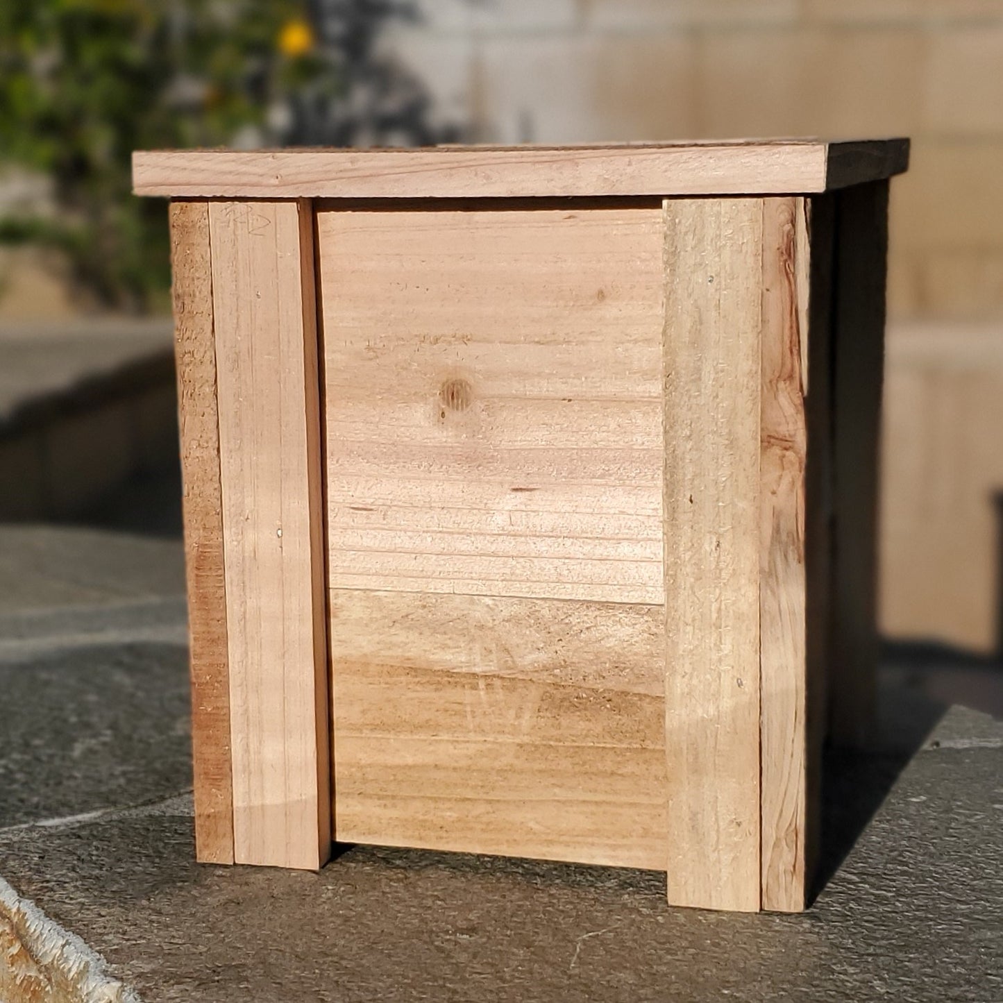 Small Cedar Planter Box - Handmade 11"x9" Western Red Cedar Wood