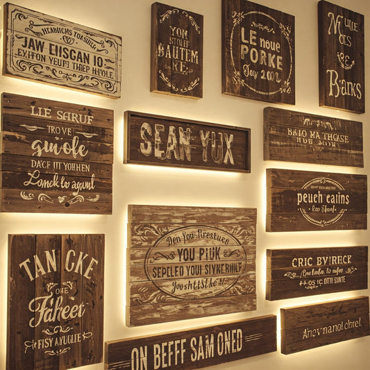 Bringing Wood to Life: The Art of Wall Signs and Decor