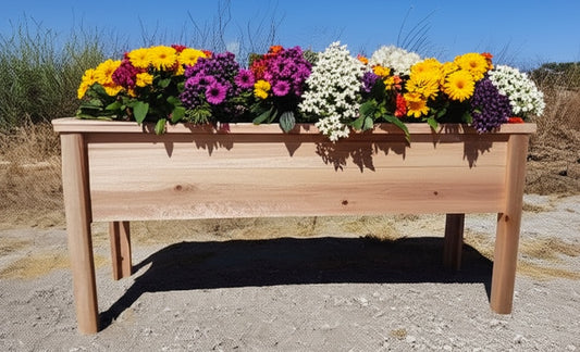 4 Foot Raised Planter Box - 48" Long, 12" Deep, 24" Tall