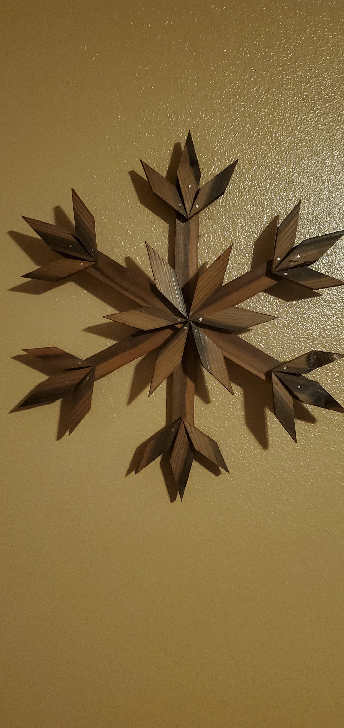 Wooden Snowflake 9”