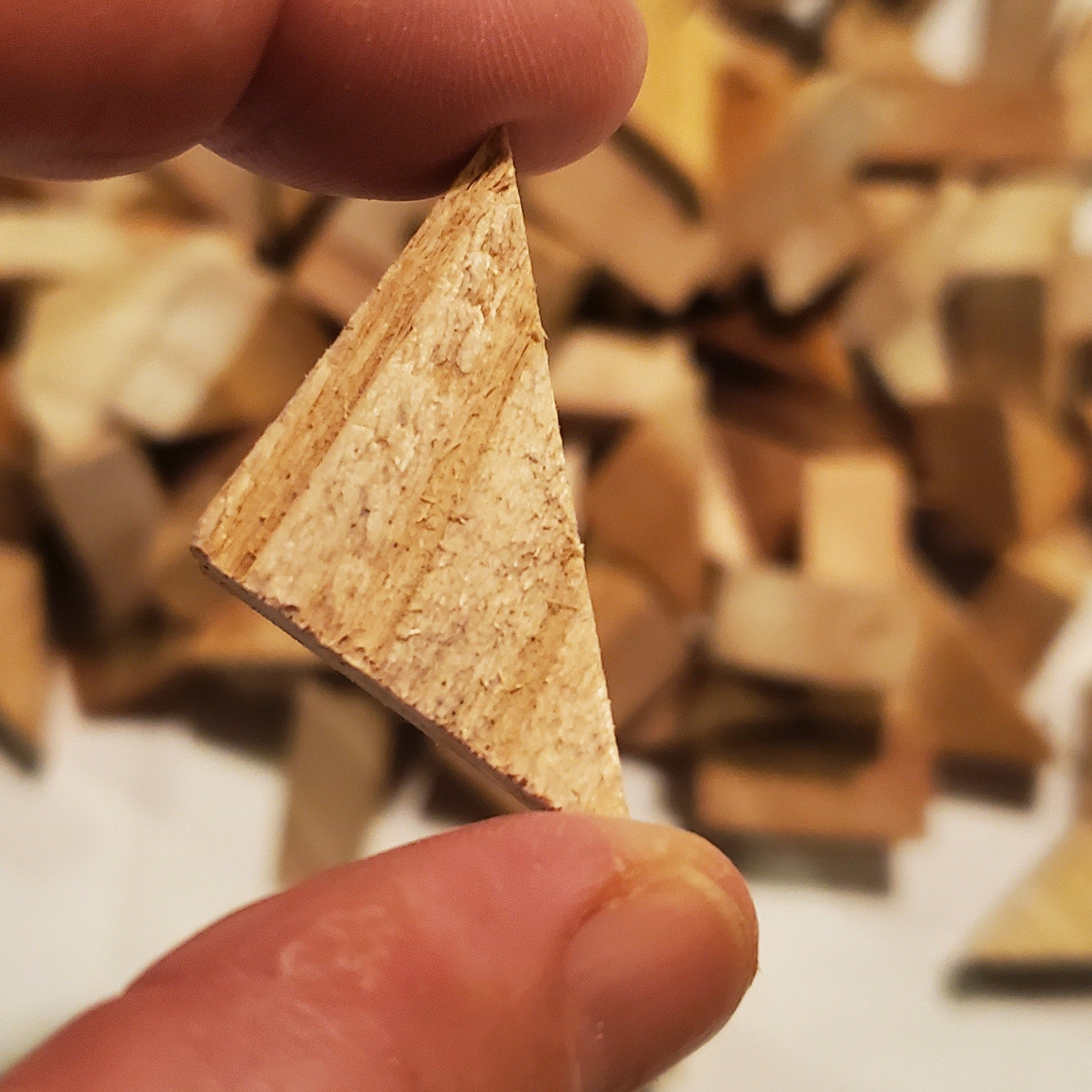 Cedar Wood Triangles, Small Craft Pieces, Over 7 Ounces