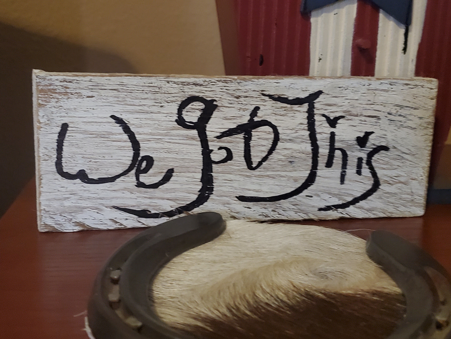 "We Got This" Rustic Wood Sign