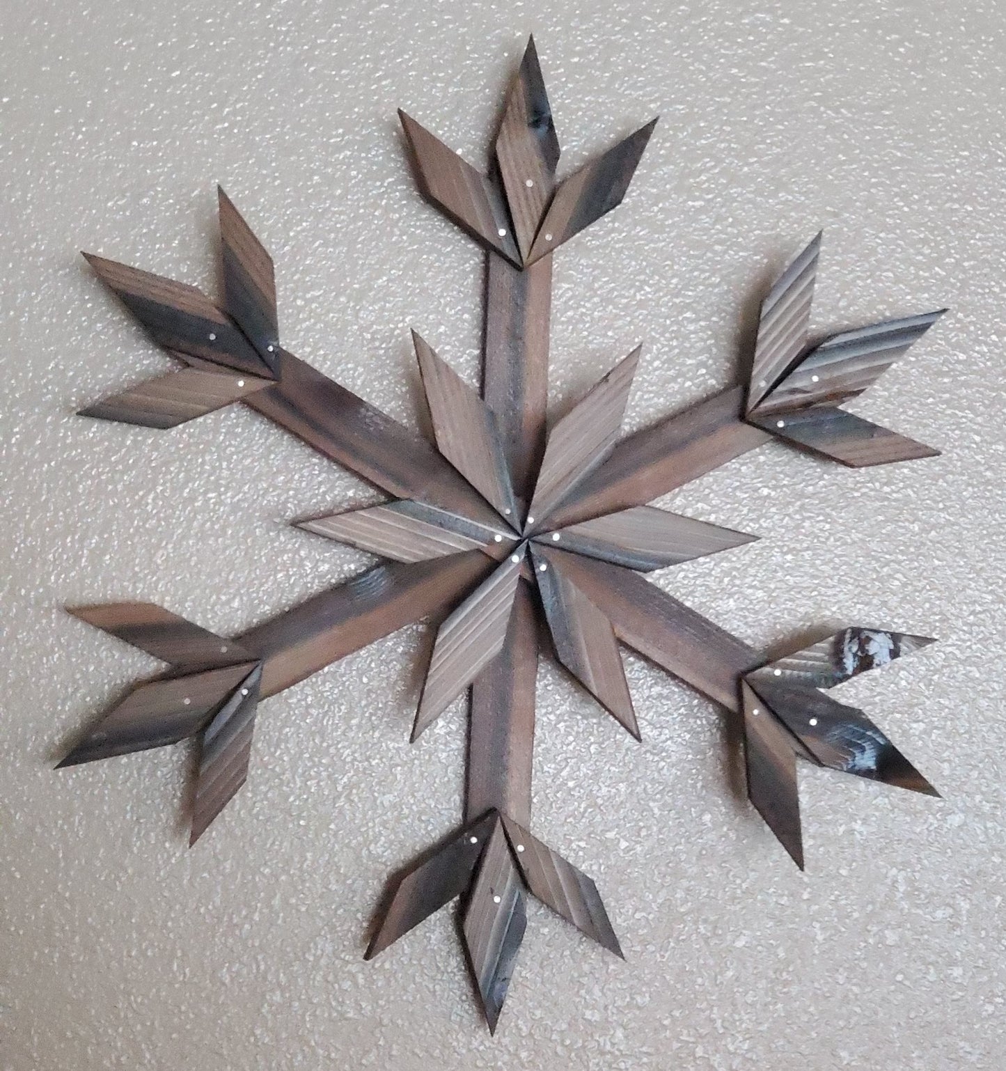 Two Foot Wood Snowflake