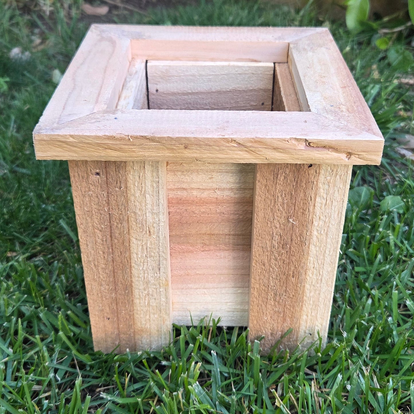 Small Cedar Planter Box - Handmade